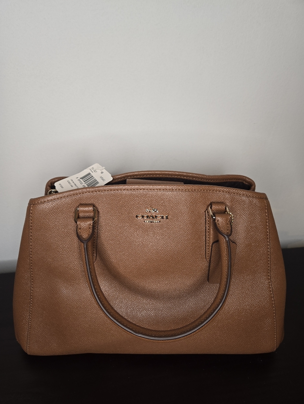 NWT Coach Brown Leather Carryall Satchel